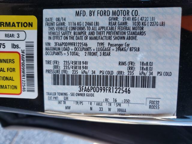 Photo 9 VIN: 3FA6P0D99FR122546 - FORD FUSION TIT 