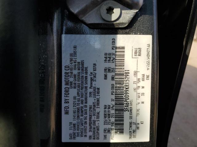 Photo 11 VIN: 3FA6P0D99KR152981 - FORD FUSION TIT 