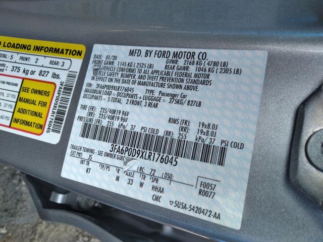 Photo 9 VIN: 3FA6P0D9XLR176045 - FORD FUSION TIT 