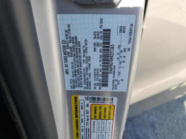 Photo 11 VIN: 3FA6P0G70HR221365 - FORD FUSION S 