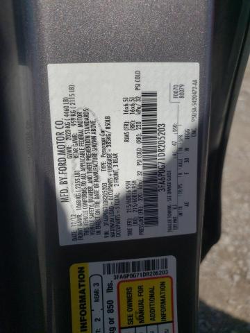 Photo 12 VIN: 3FA6P0G71DR205203 - FORD FUSION 