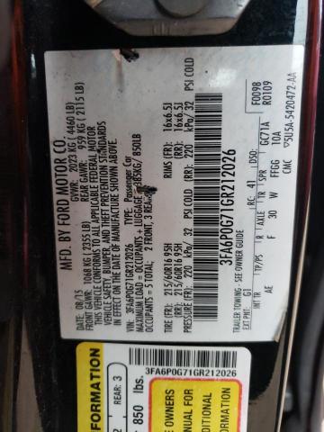 Photo 12 VIN: 3FA6P0G71GR212026 - FORD FUSION 