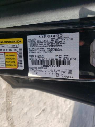 Photo 9 VIN: 3FA6P0G72ER169488 - FORD FUSION S 