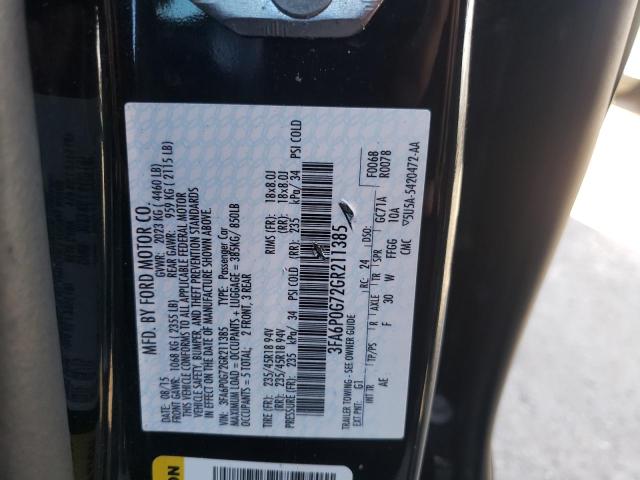 Photo 9 VIN: 3FA6P0G72GR211385 - FORD FUSION S 