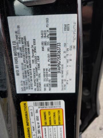 Photo 11 VIN: 3FA6P0G72GR363733 - FORD FUSION S 