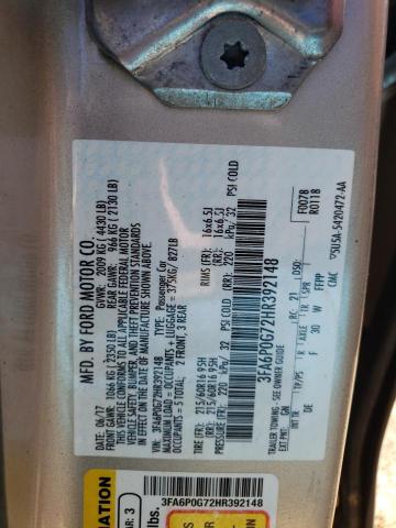 Photo 12 VIN: 3FA6P0G72HR392148 - FORD FUSION 