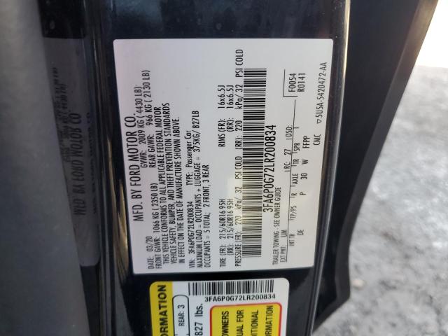 Photo 12 VIN: 3FA6P0G72LR200834 - FORD FUSION S 