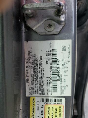 Photo 11 VIN: 3FA6P0G73DR141469 - FORD FUSION S 