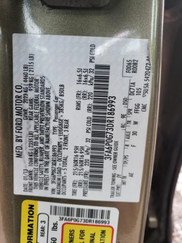 Photo 11 VIN: 3FA6P0G73DR186993 - FORD FUSION S 