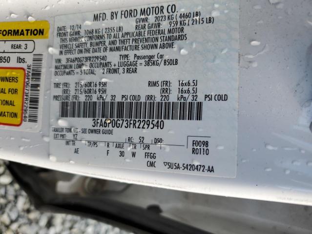 Photo 11 VIN: 3FA6P0G73FR229540 - FORD FUSION 