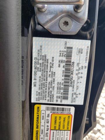 Photo 11 VIN: 3FA6P0G73KR213266 - FORD FUSION S 