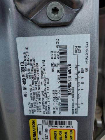 Photo 11 VIN: 3FA6P0G73LR160778 - FORD FUSION S 