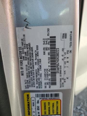 Photo 11 VIN: 3FA6P0G74DR380223 - FORD FUSION 