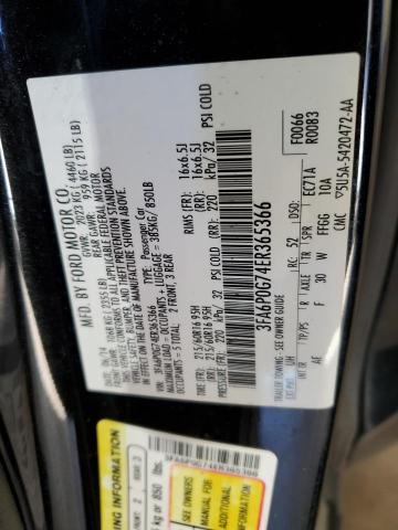 Photo 11 VIN: 3FA6P0G74ER365366 - FORD FUSION S 