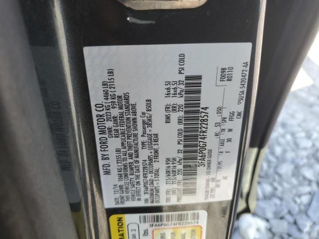 Photo 11 VIN: 3FA6P0G74FR228574 - FORD FUSION S 