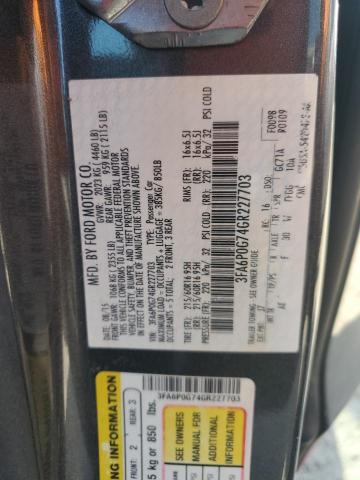 Photo 12 VIN: 3FA6P0G74GR227703 - FORD FUSION S 