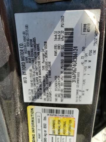 Photo 11 VIN: 3FA6P0G74GR386124 - FORD FUSION 