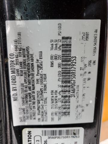 Photo 11 VIN: 3FA6P0G75DR179253 - FORD FUSION 