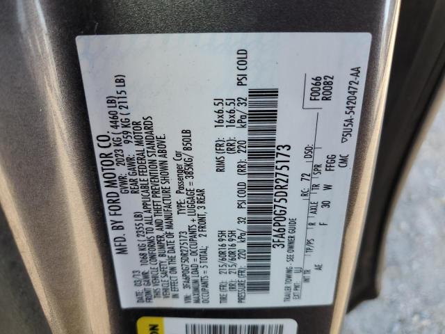 Photo 11 VIN: 3FA6P0G75DR275173 - FORD FUSION S 