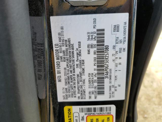 Photo 11 VIN: 3FA6P0G75ER257080 - FORD FUSION S 