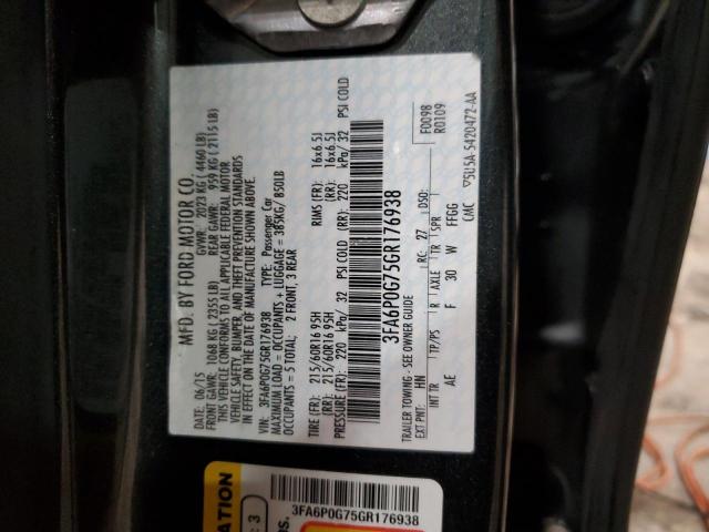 Photo 12 VIN: 3FA6P0G75GR176938 - FORD FUSION S 