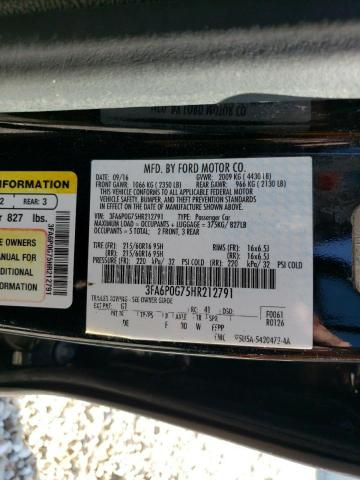 Photo 11 VIN: 3FA6P0G75HR212791 - FORD FUSION S 