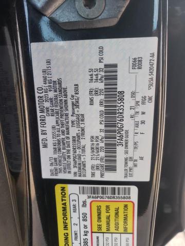 Photo 9 VIN: 3FA6P0G76DR355808 - FORD FUSION S 