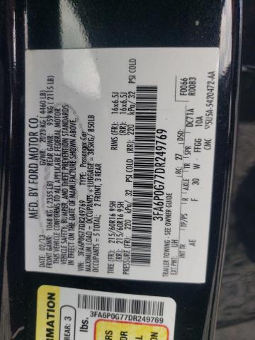 Photo 11 VIN: 3FA6P0G77DR249769 - FORD FUSION 