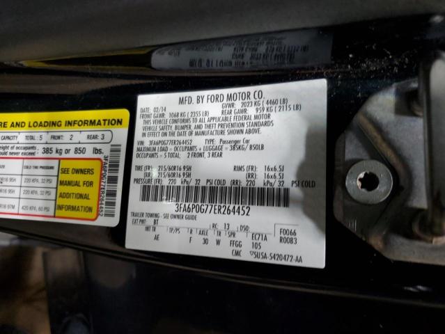 Photo 11 VIN: 3FA6P0G77ER264452 - FORD FUSION S 