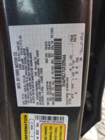 Photo 9 VIN: 3FA6P0G77GR309666 - FORD FUSION S 