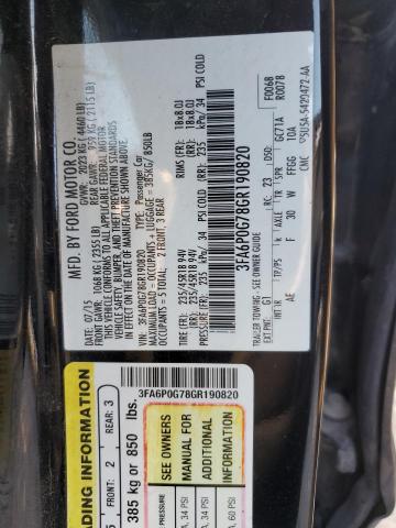 Photo 11 VIN: 3FA6P0G78GR190820 - FORD FUSION S 