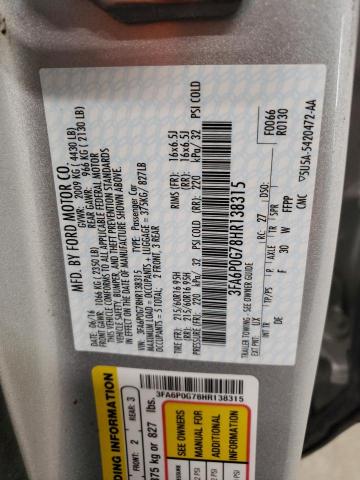 Photo 12 VIN: 3FA6P0G78HR138315 - FORD FUSION 