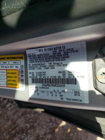 Photo 11 VIN: 3FA6P0G78HR326459 - FORD FUSION S 