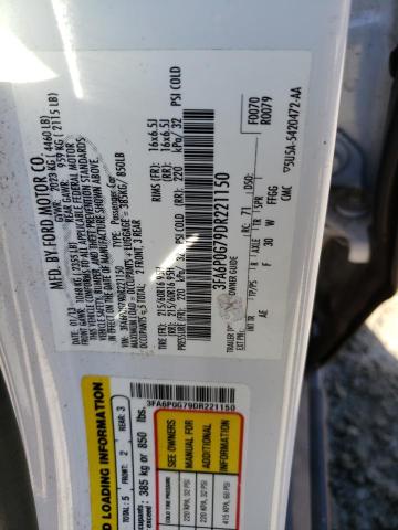 Photo 11 VIN: 3FA6P0G79DR221150 - FORD FUSION S 