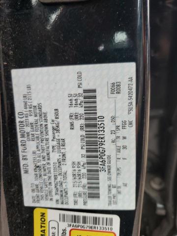 Photo 11 VIN: 3FA6P0G79ER133510 - FORD FUSION 