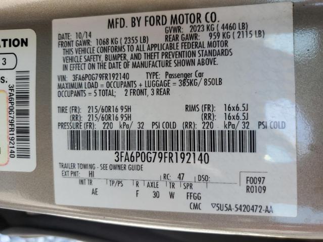 Photo 11 VIN: 3FA6P0G79FR192140 - FORD FUSION S 