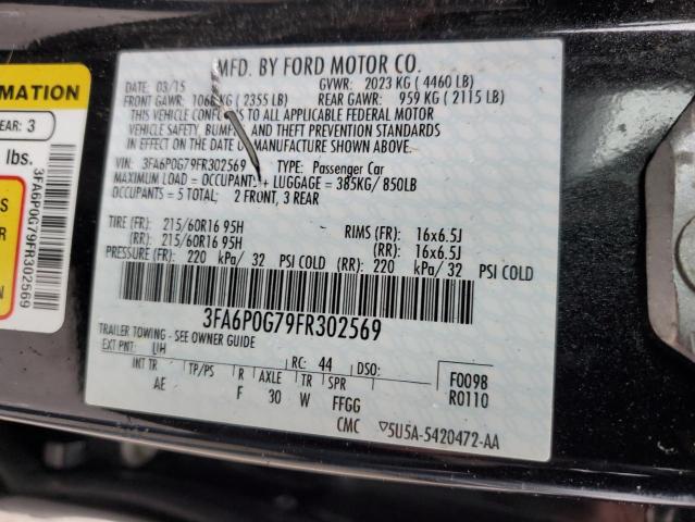 Photo 11 VIN: 3FA6P0G79FR302569 - FORD FUSION 