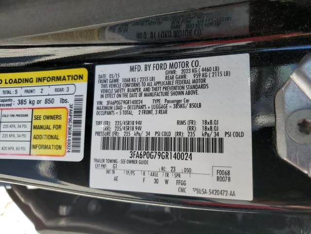 Photo 9 VIN: 3FA6P0G79GR140024 - FORD FUSION S 