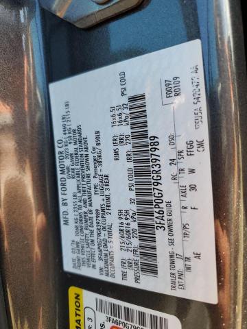 Photo 12 VIN: 3FA6P0G79GR397989 - FORD FUSION S 