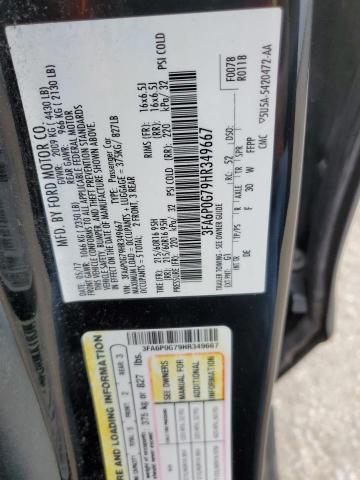 Photo 11 VIN: 3FA6P0G79HR349667 - FORD FUSION S 