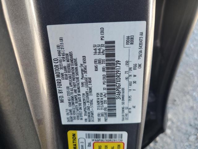 Photo 12 VIN: 3FA6P0G7XDR291739 - FORD FUSION S 