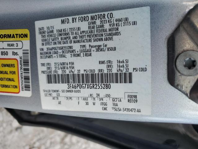 Photo 11 VIN: 3FA6P0G7XGR255280 - FORD FUSION 