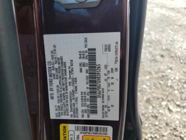 Photo 11 VIN: 3FA6P0G7XHR395265 - FORD FUSION S 