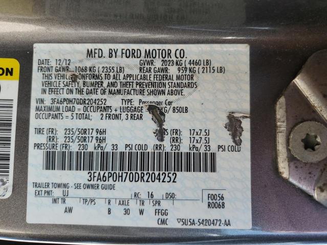 Photo 11 VIN: 3FA6P0H70DR204252 - FORD FUSION 