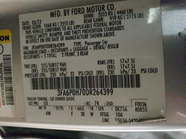 Photo 11 VIN: 3FA6P0H70DR264399 - FORD FUSION 