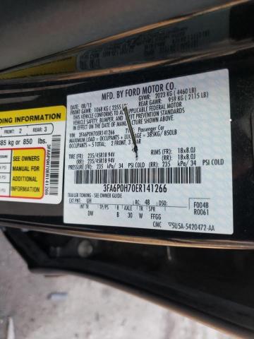 Photo 9 VIN: 3FA6P0H70ER141266 - FORD FUSION SE 