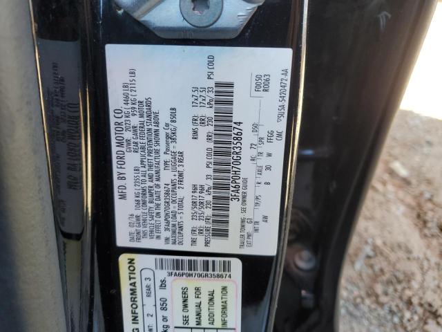 Photo 11 VIN: 3FA6P0H70GR358674 - FORD FUSION 