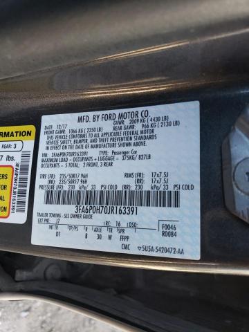 Photo 11 VIN: 3FA6P0H70JR163391 - FORD FUSION SE 