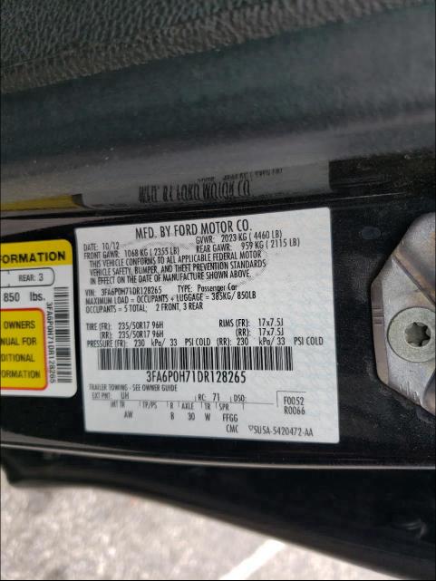 Photo 9 VIN: 3FA6P0H71DR128265 - FORD FUSION SE 