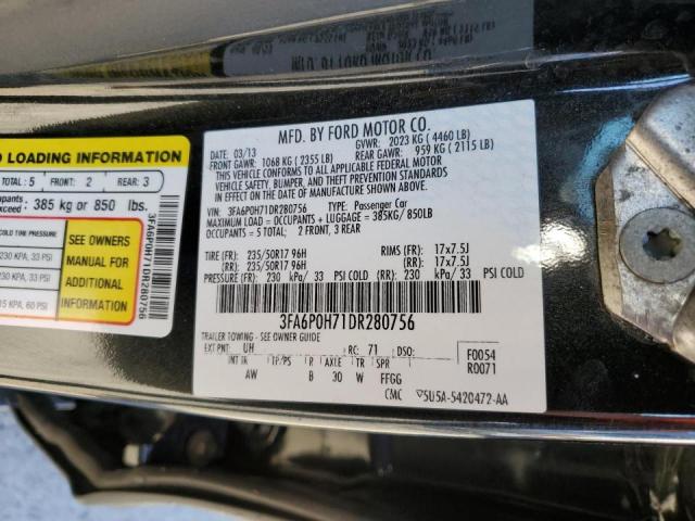 Photo 9 VIN: 3FA6P0H71DR280756 - FORD FUSION SE 